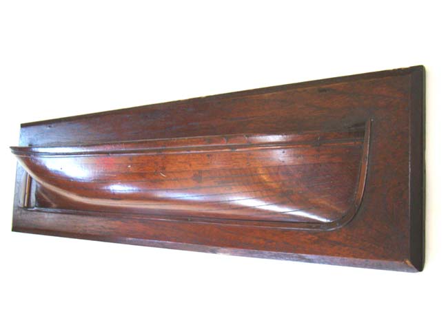 A Beautiful Civil War era Mahogany Half Hull Model circa 1865